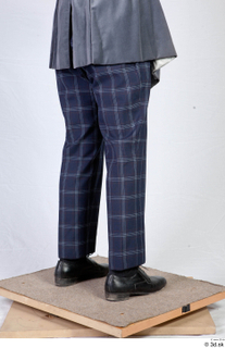  Photos Man in Historical suit 9 19th century Historical clothing blue plaid pants leather shoes lower body 0006.jpg